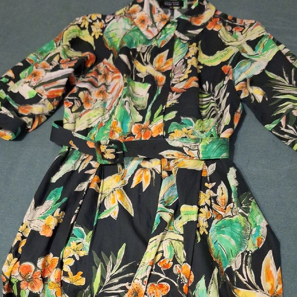 Teri Jon Multicolor Floral Blouse